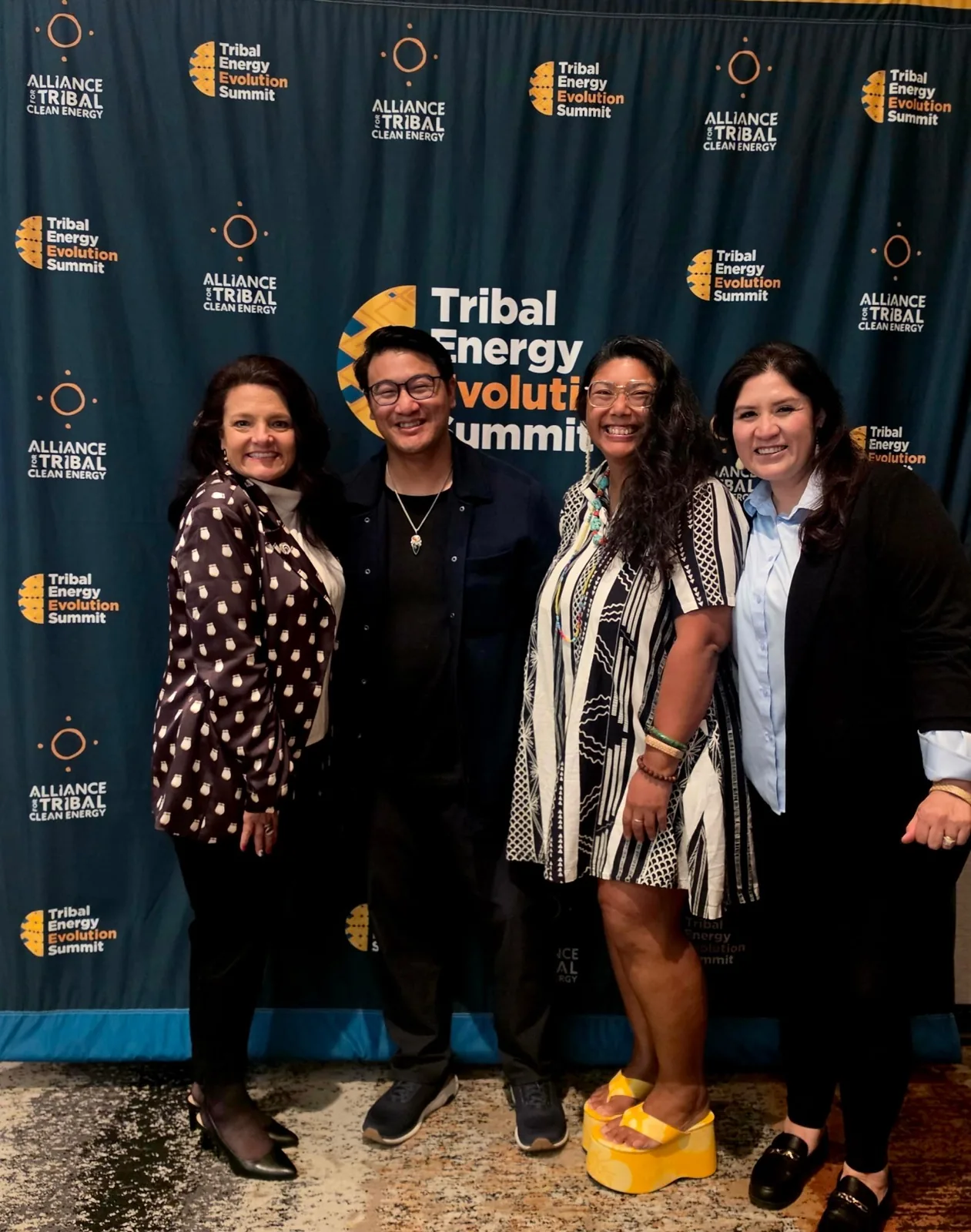 Chris Gunn with colleagues at the Tribal Energy Evolution Summit